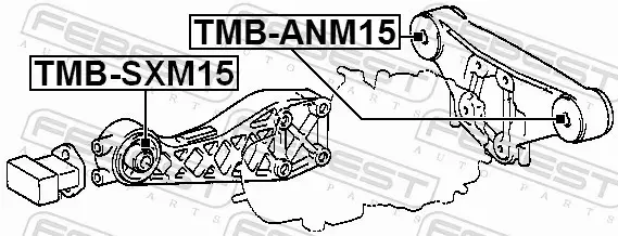 FEBEST TULEJA ZAWIESZENIA TMB-SXM15 