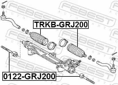 FEBEST OSŁONA DRĄŻKA KIEROWNICZEGO TRKB-GRJ200 