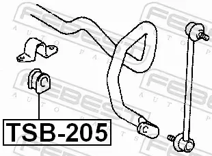 FEBEST GUMA STABILIZATORA TSB-205 