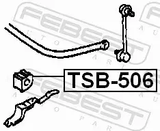 FEBEST TULEJA STABILIZATORA TSB-506 