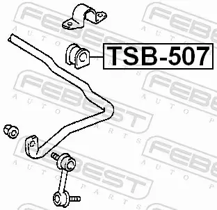 FEBEST GUMA STABILIZATORA TSB-507 