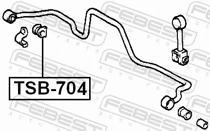 FEBEST TULEJA STABILIZATORA TSB-704 