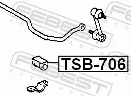 FEBEST GUMA STABILIZATORA TSB-706 