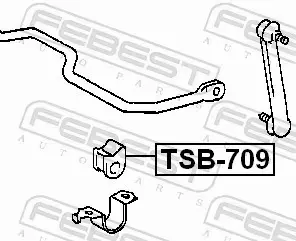 FEBEST TULEJA STABILIZATORA TSB-709 