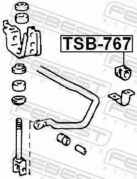 FEBEST TULEJA STABILIZATORA TSB-767 