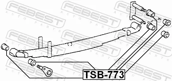 FEBEST TULEJA RESORA TSB-773 