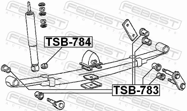 FEBEST TULEJA RESORA TSB-783 