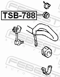 FEBEST TULEJA STABILIZATORA TSB-788 