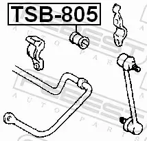 FEBEST GUMA STABILIZATORA TSB-805 