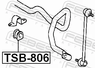 FEBEST TULEJA STABILIZATORA TSB-806 