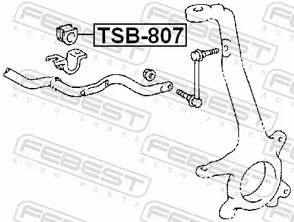 FEBEST TULEJA STABILIZATORA TSB-807 