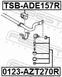 FEBEST GUMA STABILIZATORA TSB-ADE157R 