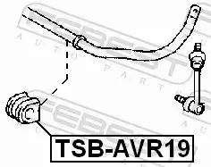 FEBEST TULEJA STABILIZATORA TSB-AVR19 