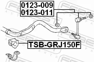 FEBEST TULEJA STABILIZATORA TSB-GRJ150F 