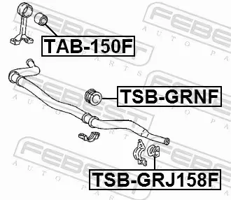 FEBEST TULEJA STABILIZATORA TSB-GRNF 