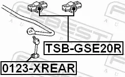 FEBEST TULEJA STABILIZATORA TSB-GSE20R 