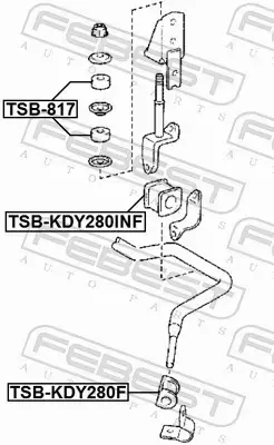 FEBEST TULEJA STABILIZATORA TSB-KDY280INF 