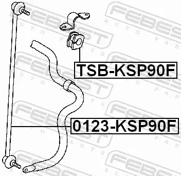 FEBEST TULEJA STABILIZATORA TSB-KSP90F 