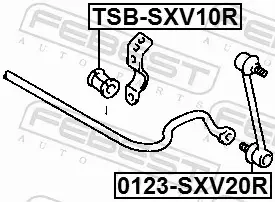 FEBEST TULEJA STABILIZATORA TSB-SXV10R 