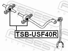 FEBEST TULEJA STABILIZATORA TSB-USF40R 