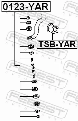 FEBEST TULEJA STABILIZATORA TSB-YAR 