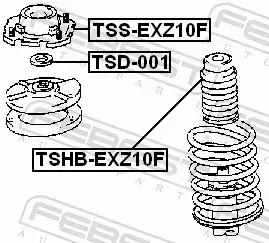 FEBEST ODBÓJ AMORTYZATORA TSHB-EXZ10F 