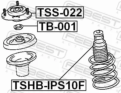 FEBEST OSŁONA AMORTYZATORA TSHB-IPS10F 