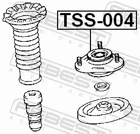 FEBEST PODUSZKA AMORTYZATORA TSS-004 