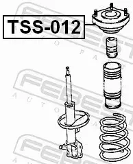 FEBEST PODUSZKA AMORTYZATORA TSS-012 