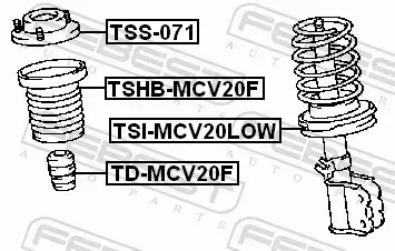 FEBEST PODUSZKA AMORTYZATORA TSS-071 
