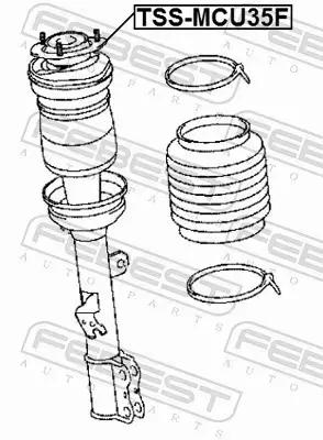 FEBEST PODUSZKA AMORTYZATORA TSS-MCU35F 