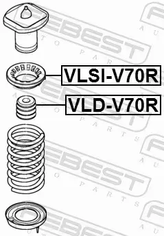 FEBEST ODBÓJ AMORTYZATORA VLD-V70R 