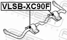 FEBEST GUMA STABILIZATORA VLSB-XC90F 