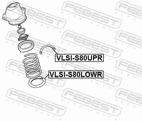 FEBEST PODKŁADKA SPRĘŻYNY VLSI-S80UPR 