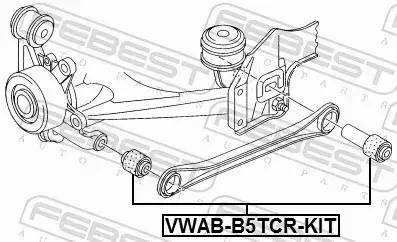 FEBEST TULEJA ZAWIESZENIA VWAB-B5TCR-KIT 