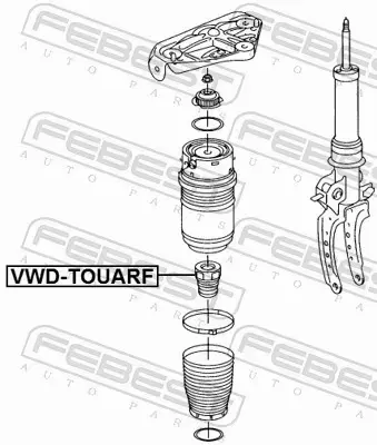 FEBEST ODBÓJ AMORTYZATORA VWD-TOUARF 