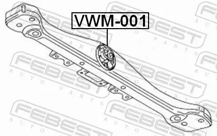 FEBEST PODUSZKA SKRZYNI BIEGÓW VWM-001 