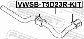 FEBEST TULEJA STABILIZATORA VWSB-T5D23R-KIT 