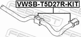 FEBEST TULEJA STABILIZATORA VWSB-T5D27R-KIT 