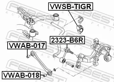 FEBEST TULEJA STABILIZATORA VWSB-TIGR 