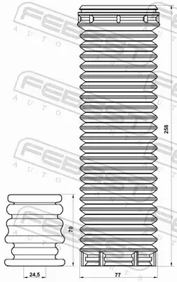 FEBEST OSŁONA AMORTYZATORA VWSHB-TRSPVF-KIT 