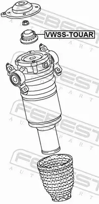 FEBEST PODUSZKA AMORTYZATORA VWSS-TOUAR 