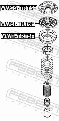 FEBEST PODUSZKA AMORTYZATORA VWSS-TRT5F 