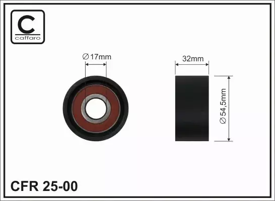 CAFFARO ROLKA OSPRZĘTU 25-00 