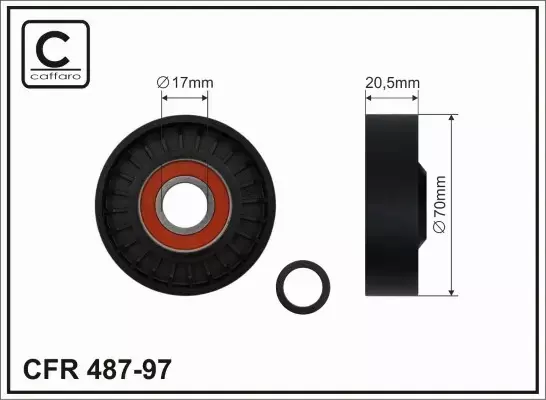 CAFFARO ROLKA NAPINACZA 487-97 