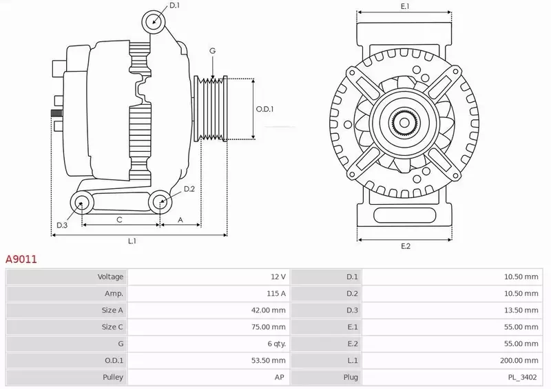 AUTO STARTER ALTERNATOR FORD MONDEO MK3 1.8 2.0 16V 