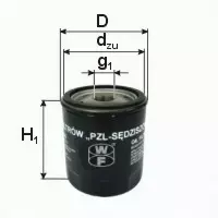 PZL FILTERS FILTR OLEJU PB201 