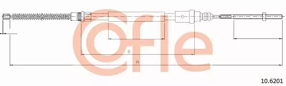 COFLE LINKA HAMULCA RĘCZNEGO 10.6201 
