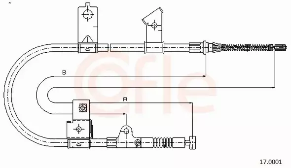 COFLE LINKA HAMULCA RĘCZNEGO 17.0001 