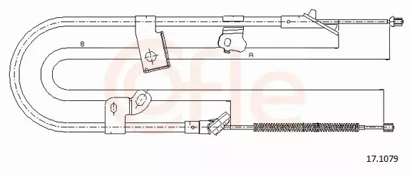 COFLE LINKA HAMULCA RĘCZNEGO 17.1079 